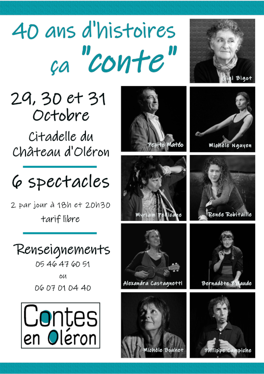 Affiche festival contes en Oléron