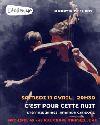 Affiche spectacle c'est pour cette nuit