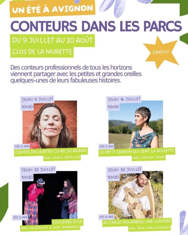 Visuel Avignon Conteurs dans les parcs