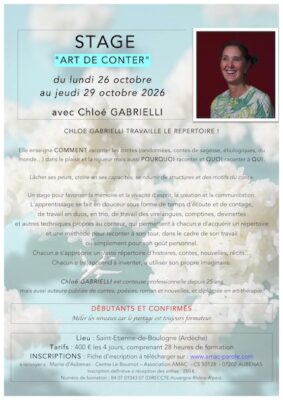 flyer formation stage art de conter