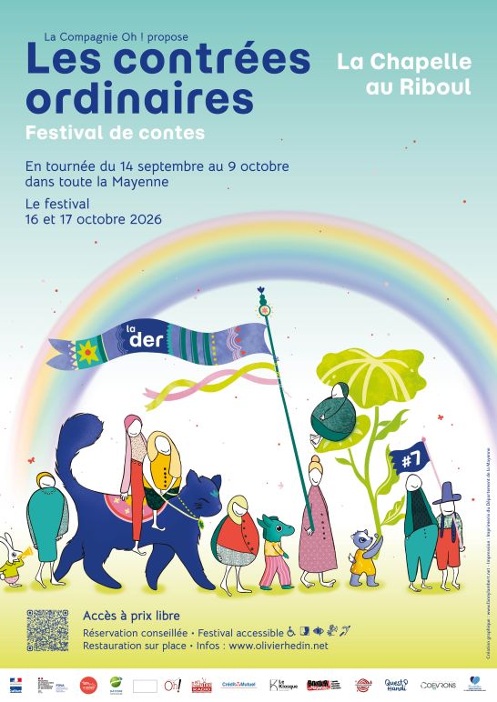 Affiche Les Contrées ordinaires festival de conte