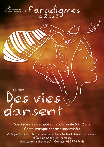 Affiche conte Des vies dansent au pays du soleil levant